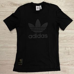 Black Embossed Adidas Shirt